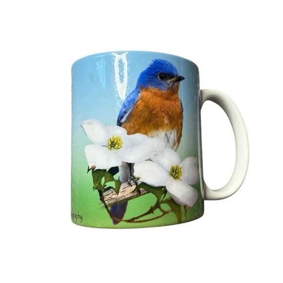 Summer bluebird Jim Rathert Photography 11 oz mug blue interior signed - Picture 5 of 6
